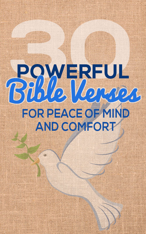 Bible Verses About Peace Of Mind And Comfort