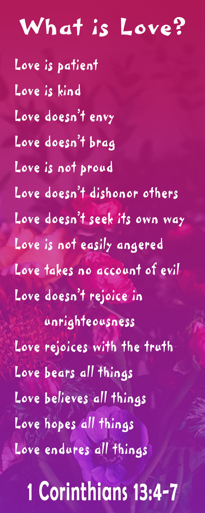 Bible Verses About Love