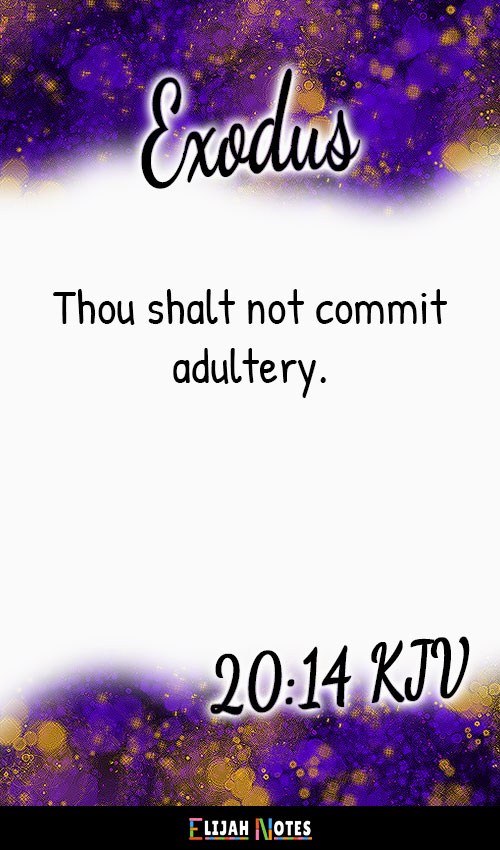 Bible Verses About Adultery KJV